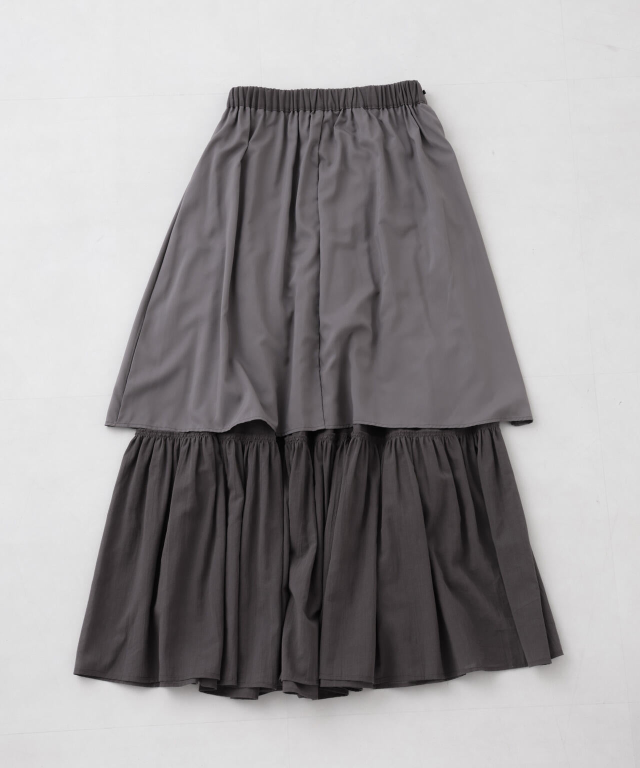 コットンシフォンティアードスカート