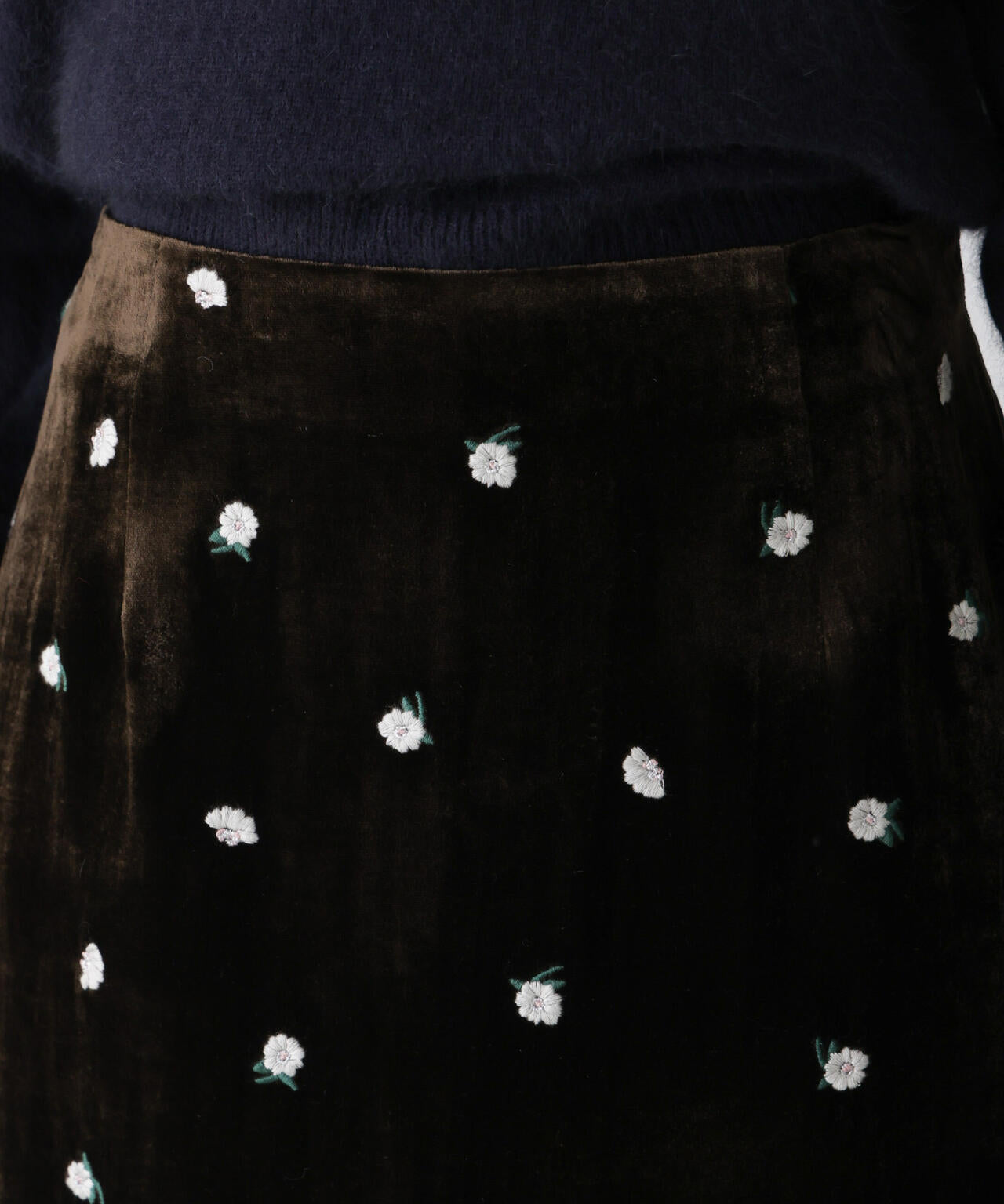 「STEVELOUR」ベロアブルームロングスカート(セットアップ可)