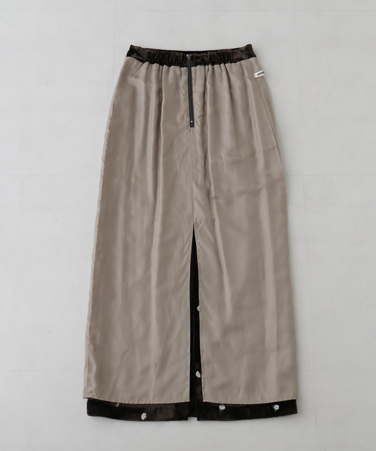 「STEVELOUR」ベロアブルームロングスカート(セットアップ可)