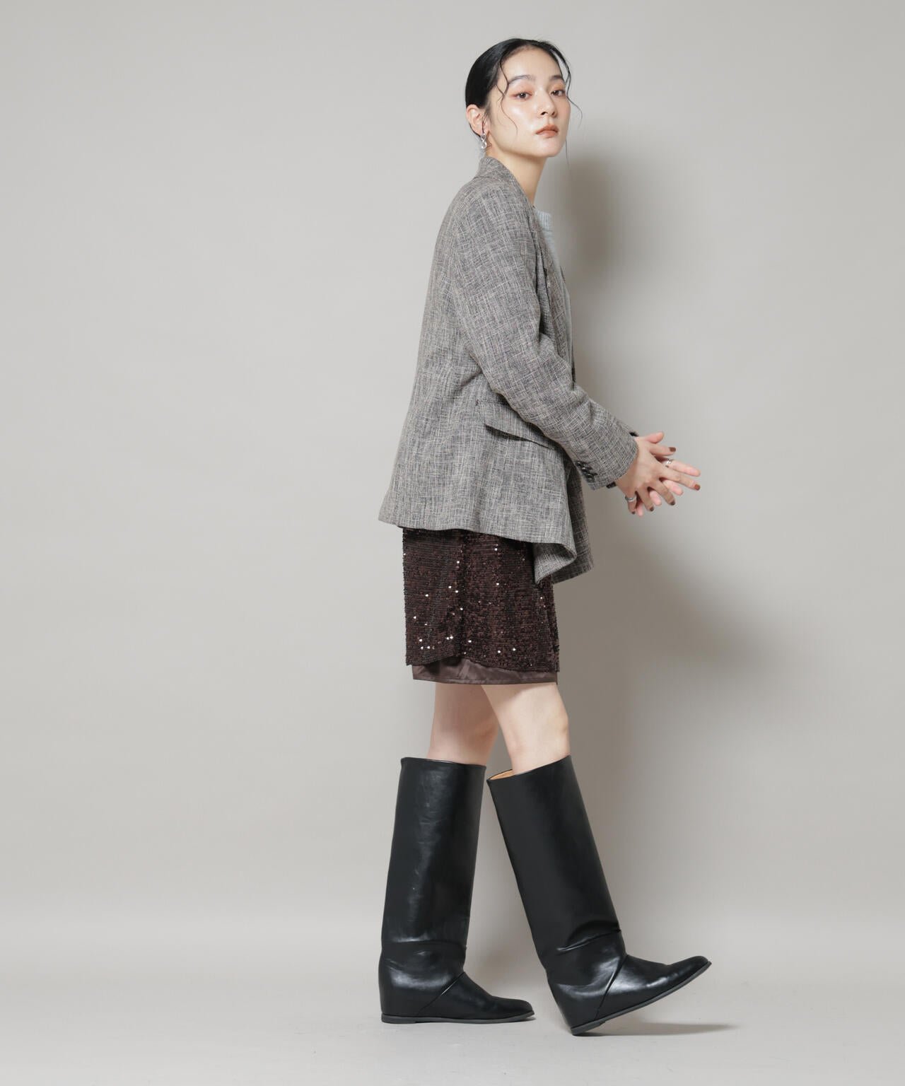 スパンコールミニスカート