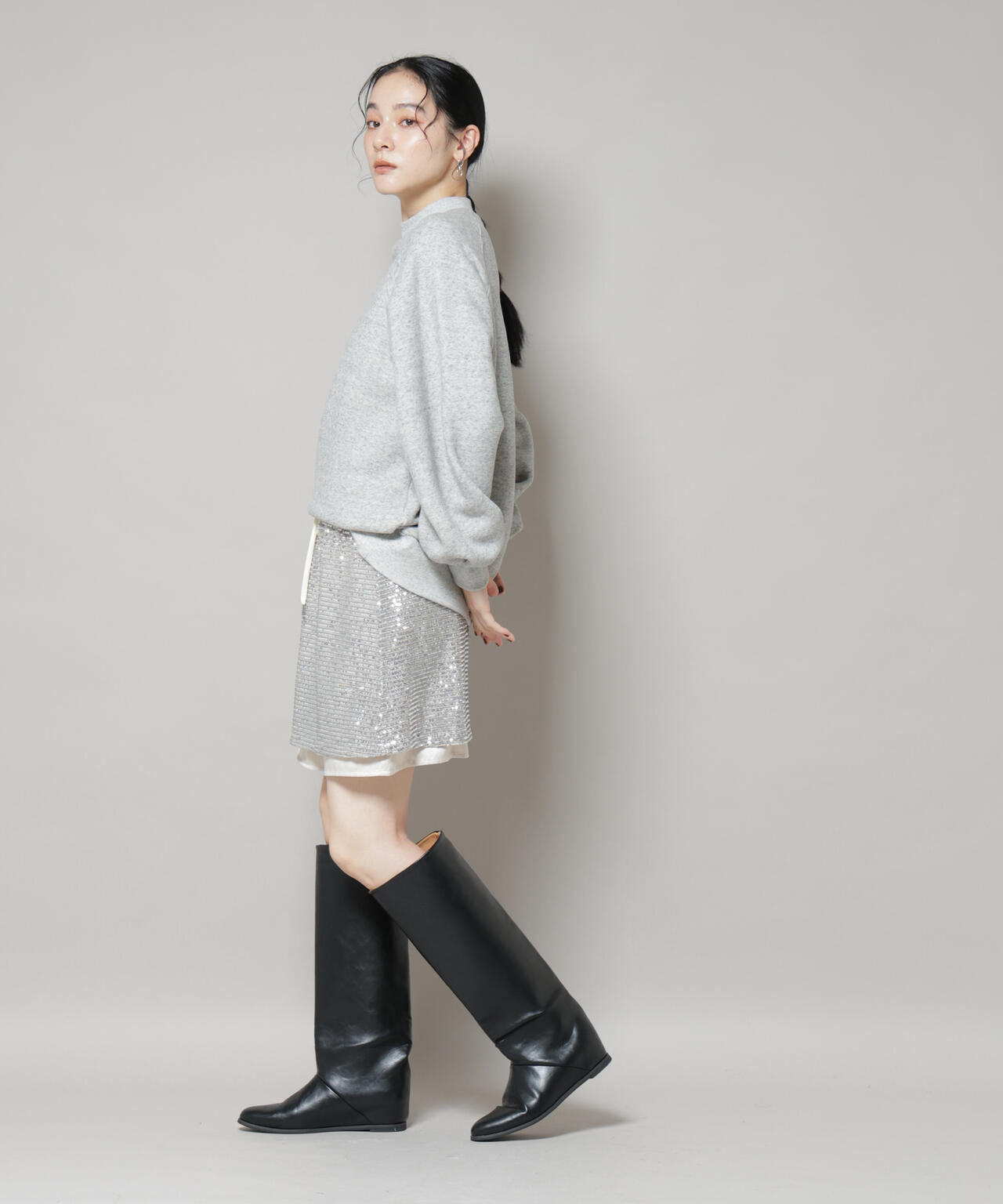 スパンコールミニスカート