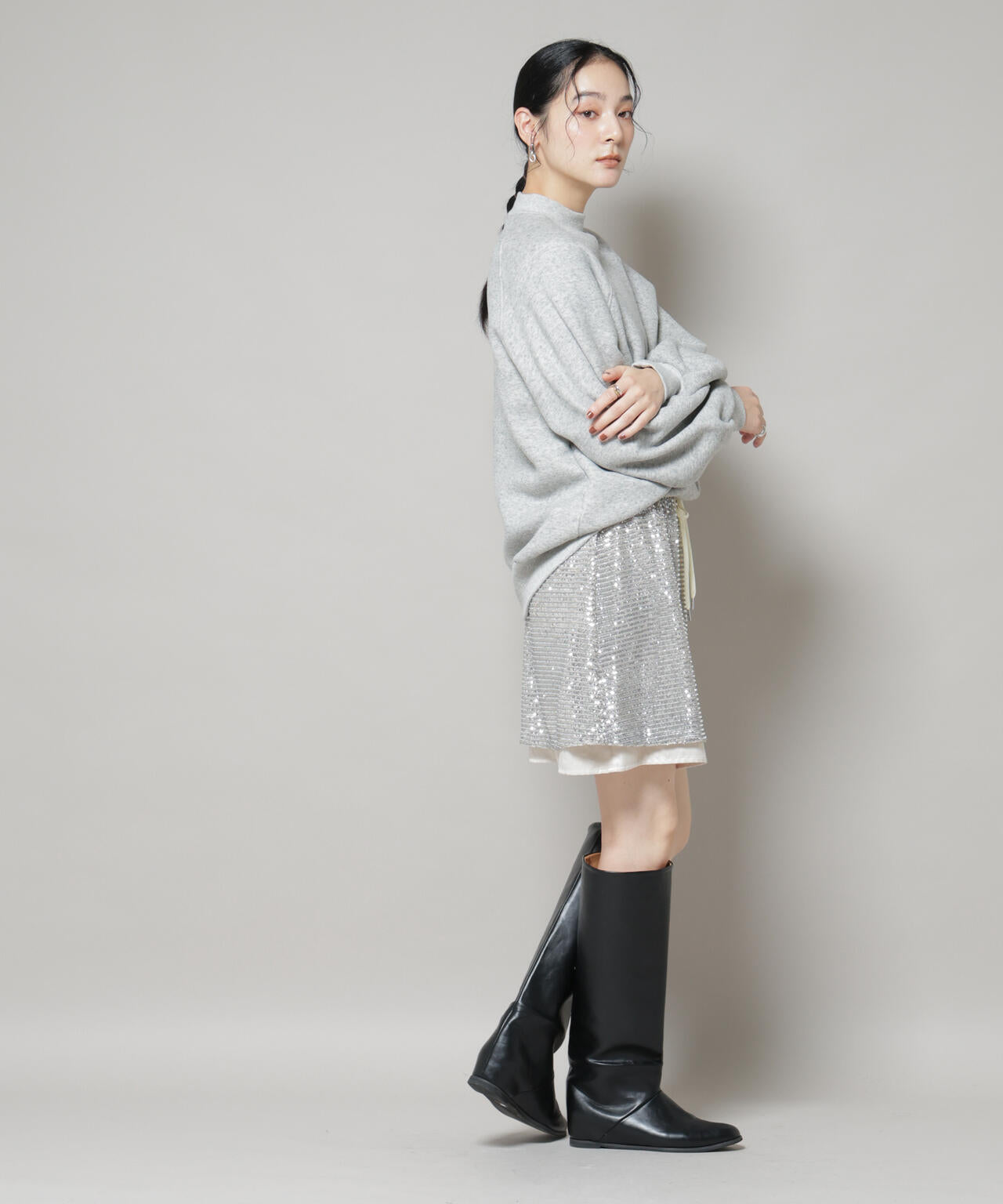 スパンコールミニスカート