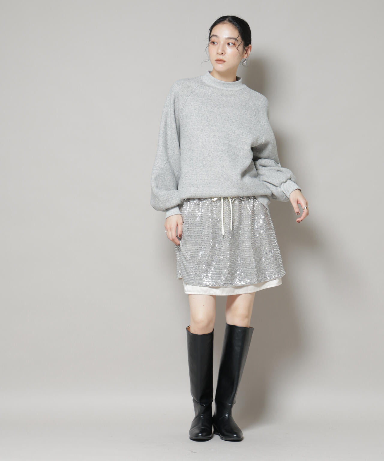 スパンコールミニスカート