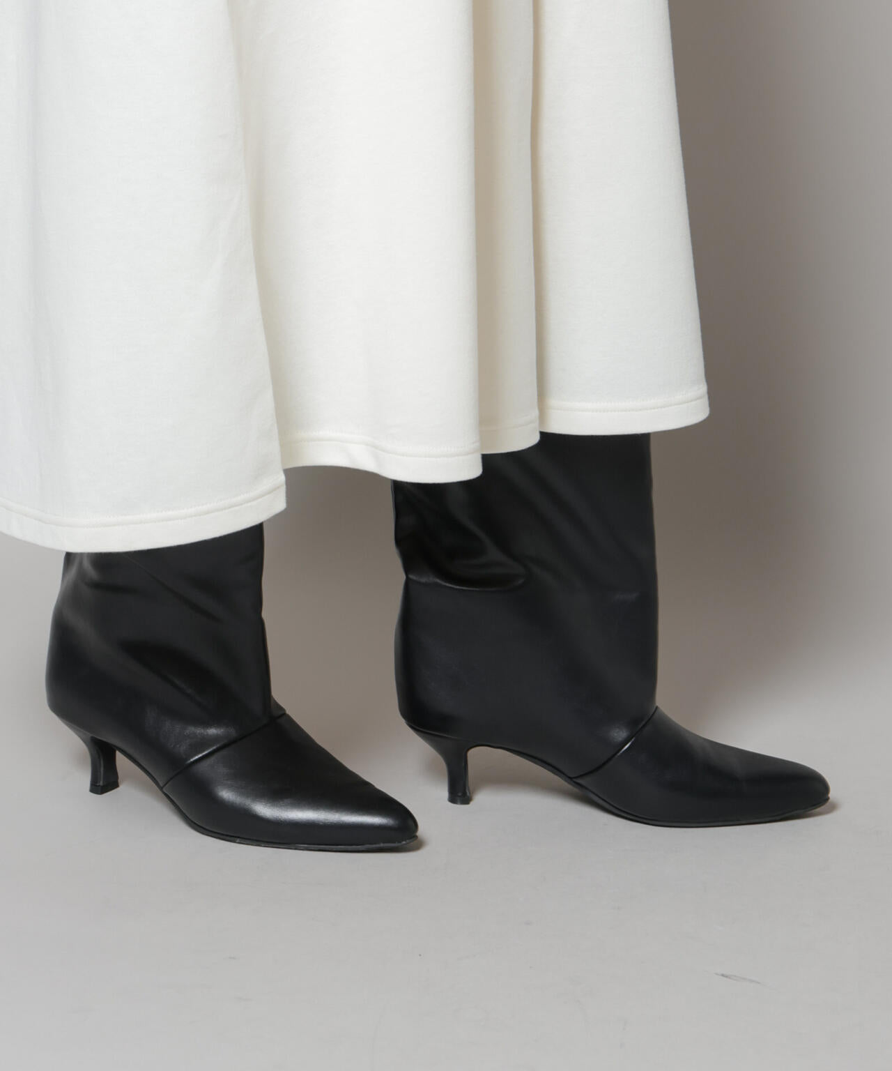 ワイドシャフトショートブーツ