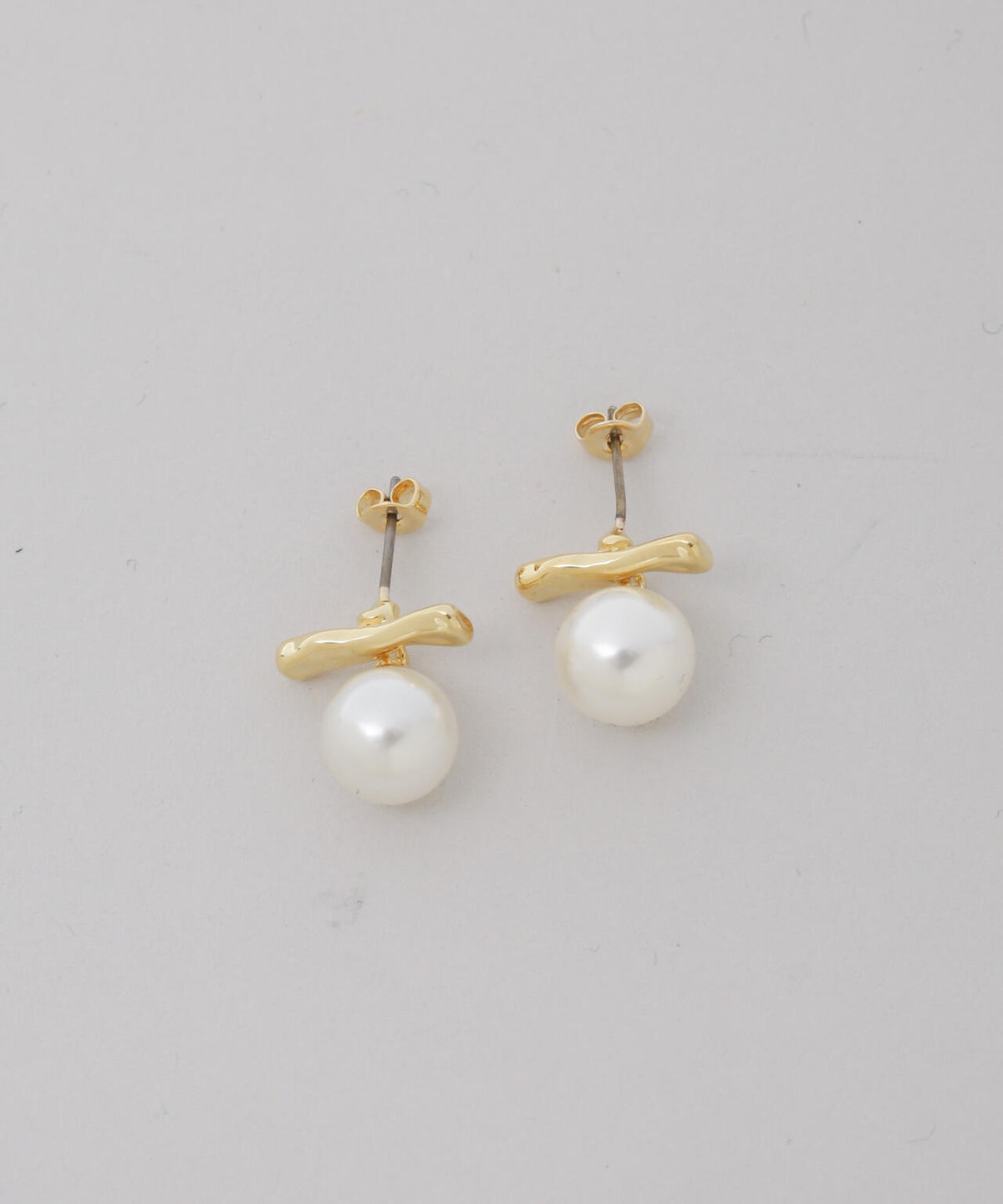 バー&イミテーションパールピアス