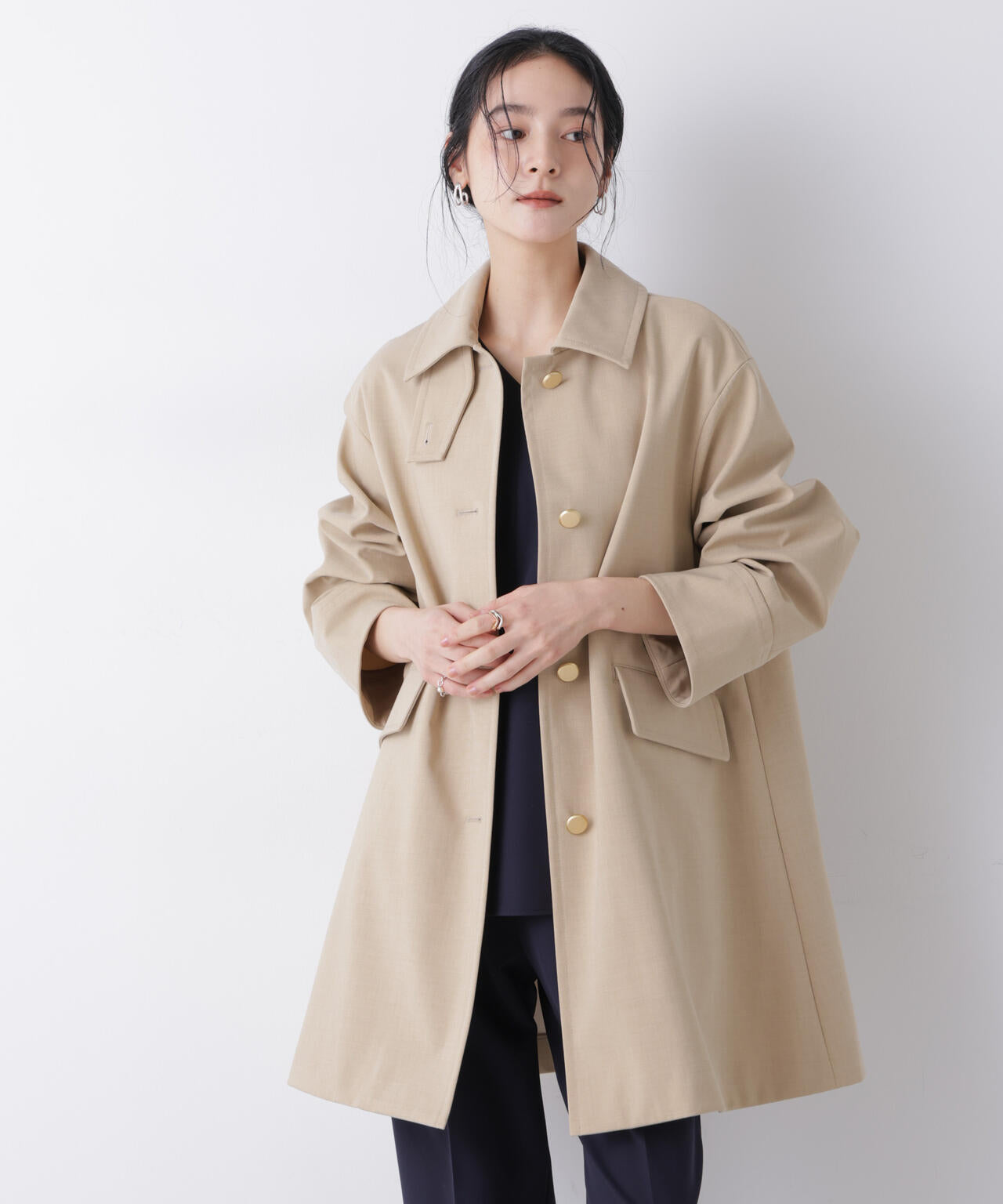 ボンディングステンカラーコート