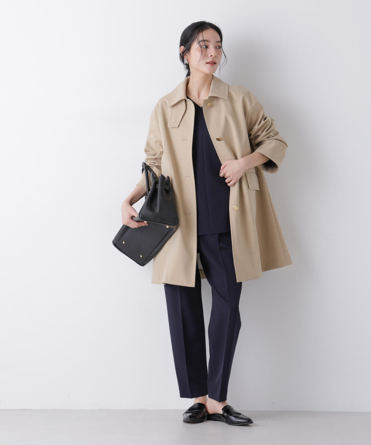 ボンディングステンカラーコート