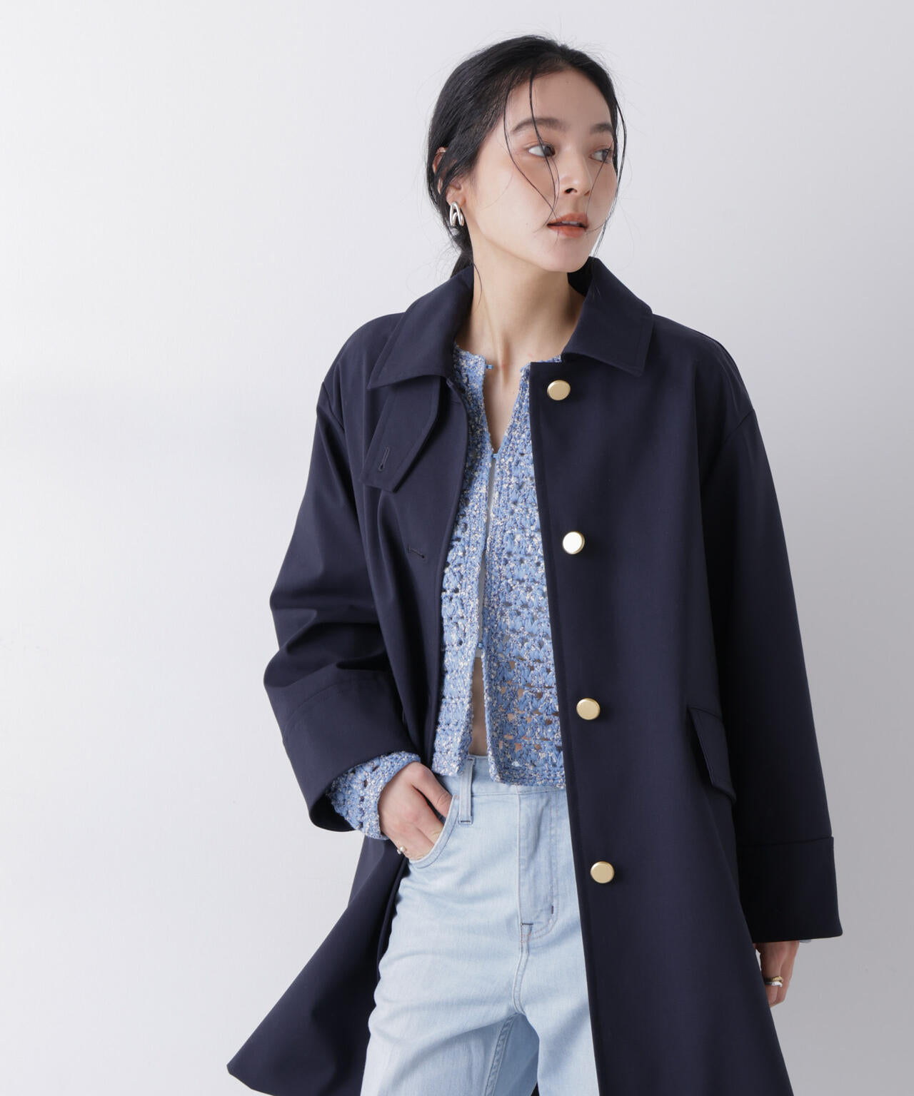 ボンディングステンカラーコート