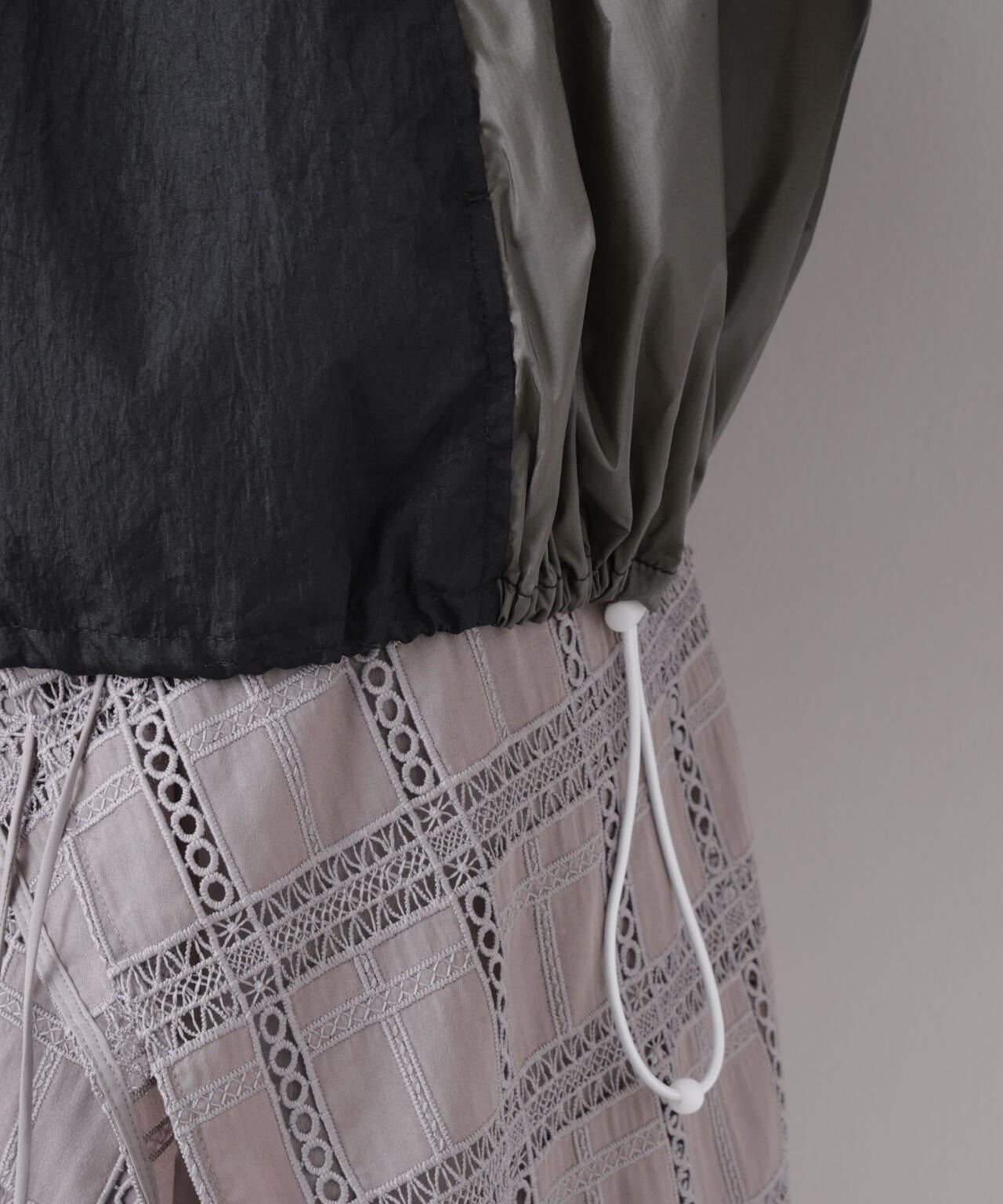 シアーライトギャザーブルゾン