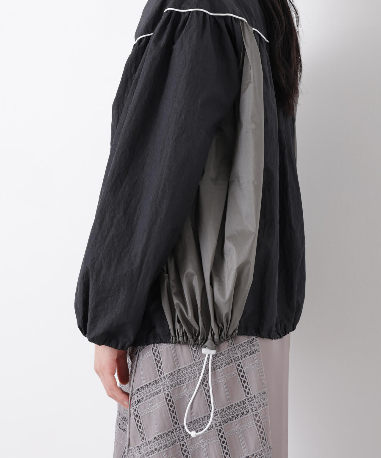 シアーライトギャザーブルゾン