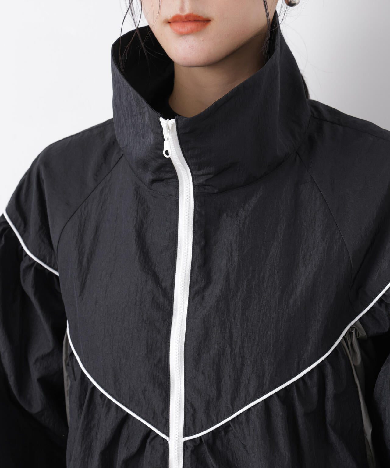 シアーライトギャザーブルゾン