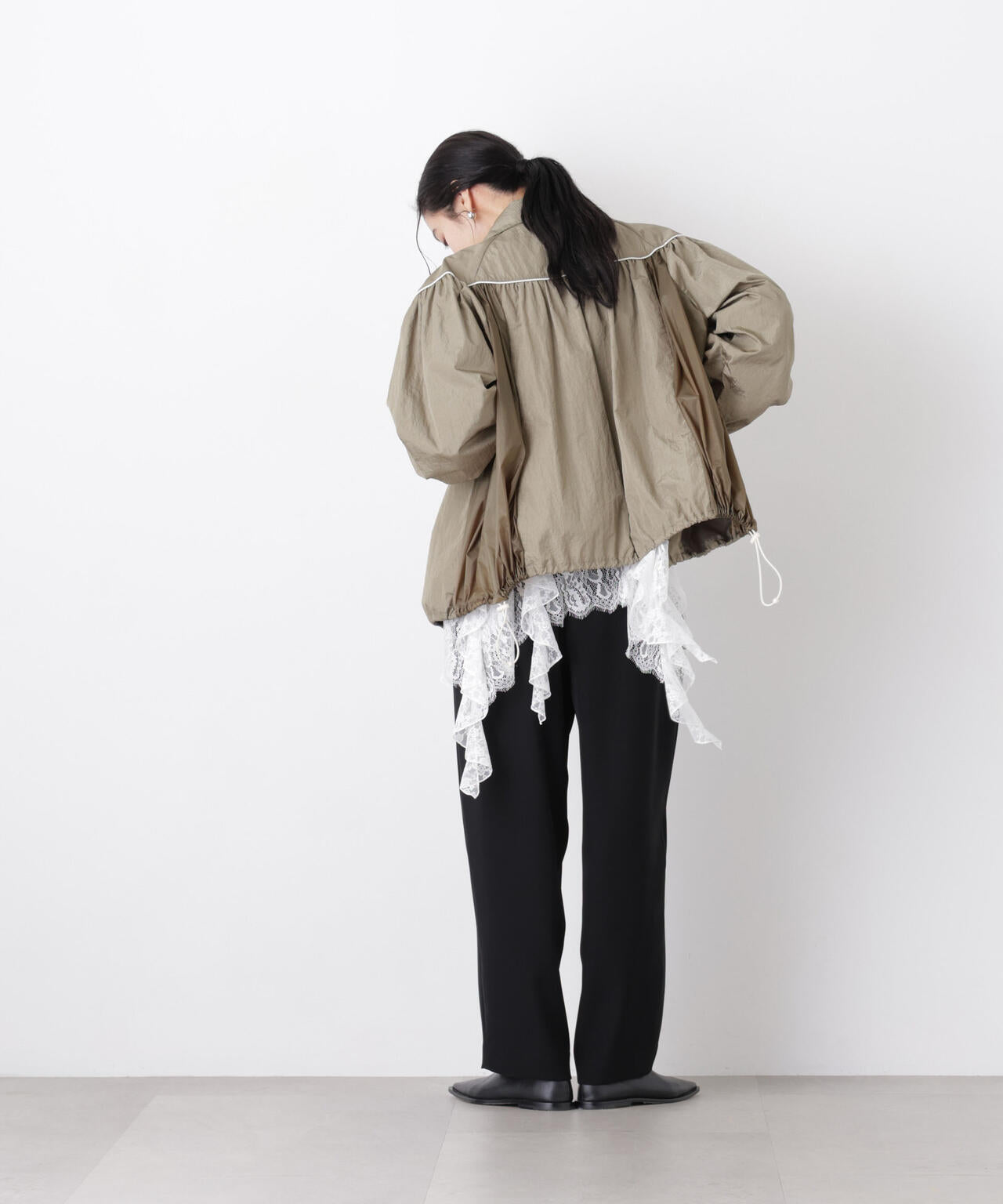 シアーライトギャザーブルゾン