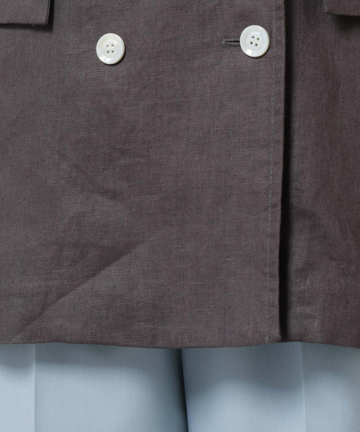European Flax ダブル6Bジャケット(セットアップ可)