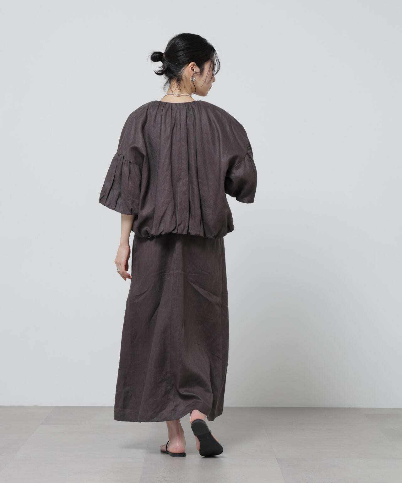 European Flax ギャザーバルーンブルゾン(セットアップ可)