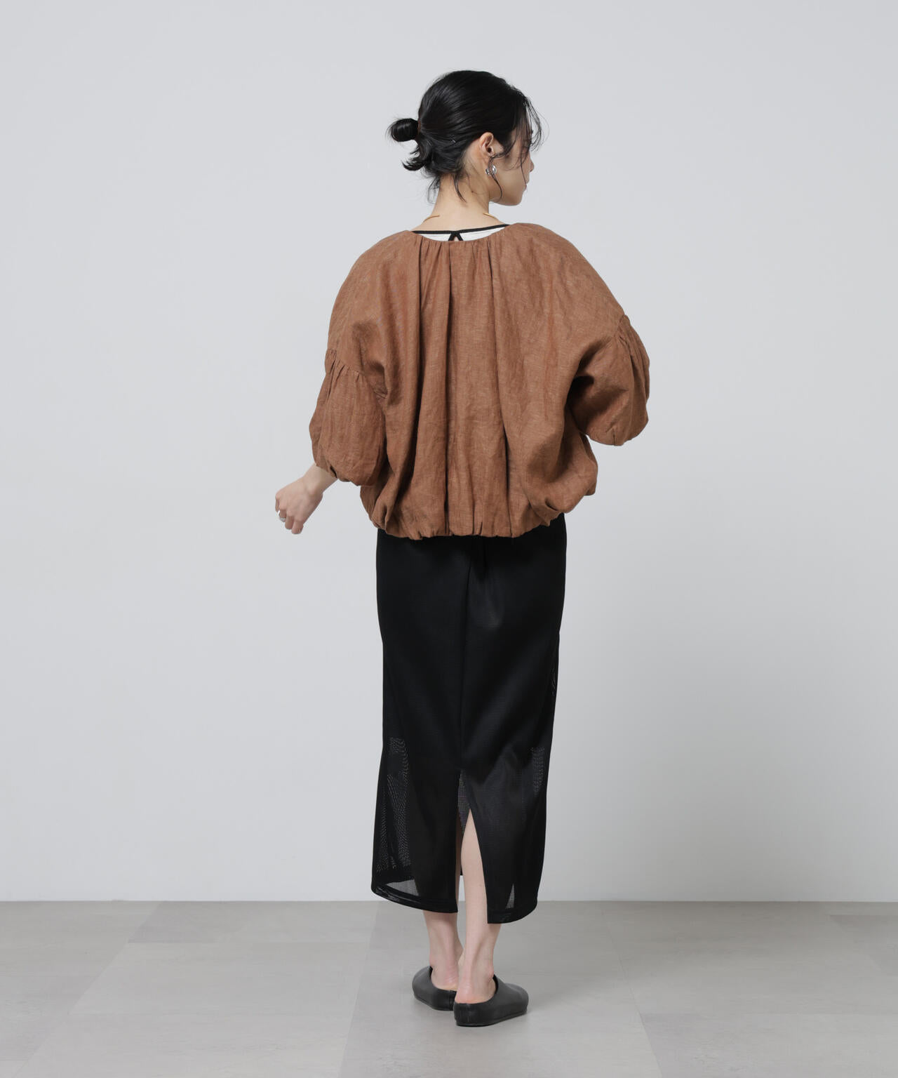 European Flax ギャザーバルーンブルゾン(セットアップ可)
