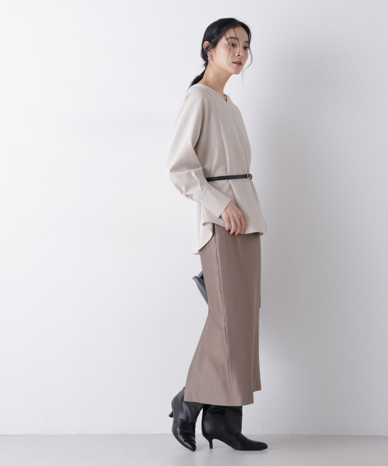 デイリーファンクション Vネックブラウス(セットアップ可)