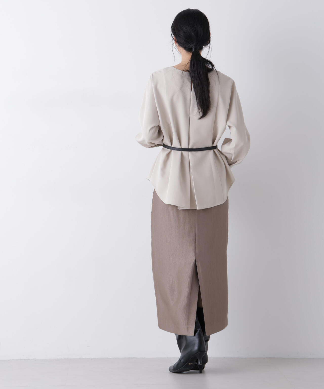 デイリーファンクション Vネックブラウス(セットアップ可)