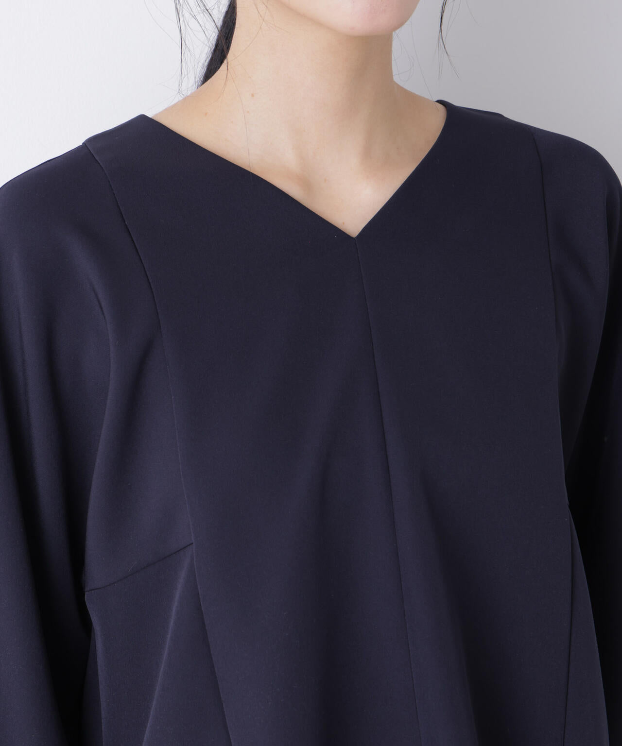 デイリーファンクション Vネックブラウス(セットアップ可)