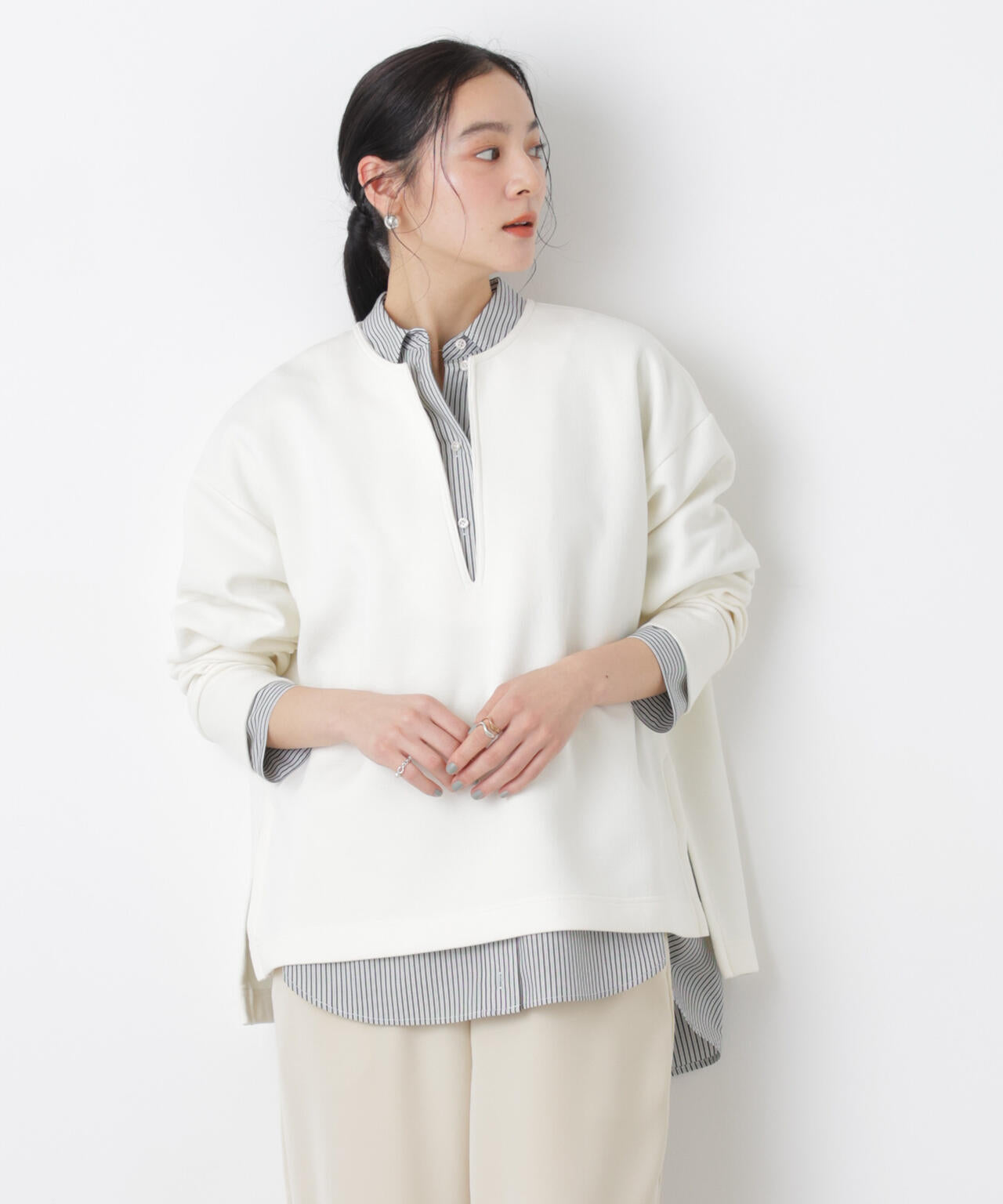 2wayオーバーシャツ