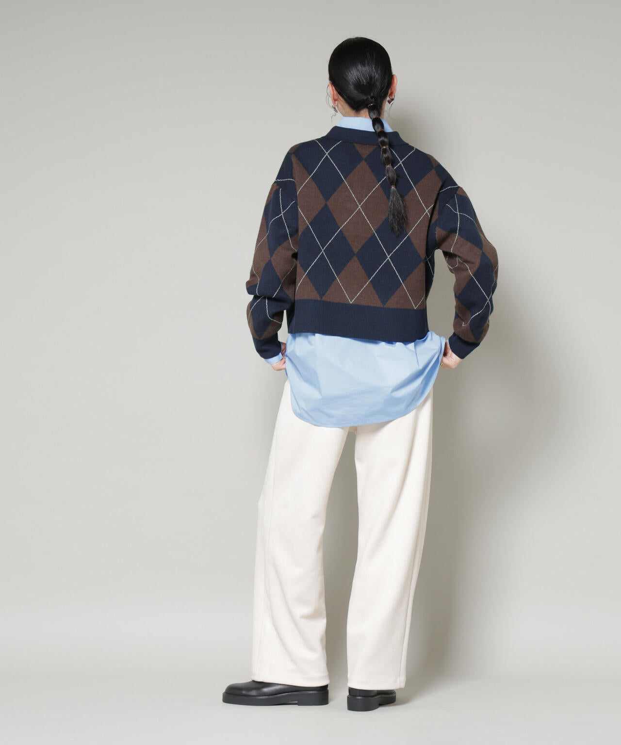 アーガイルワイドポロニット