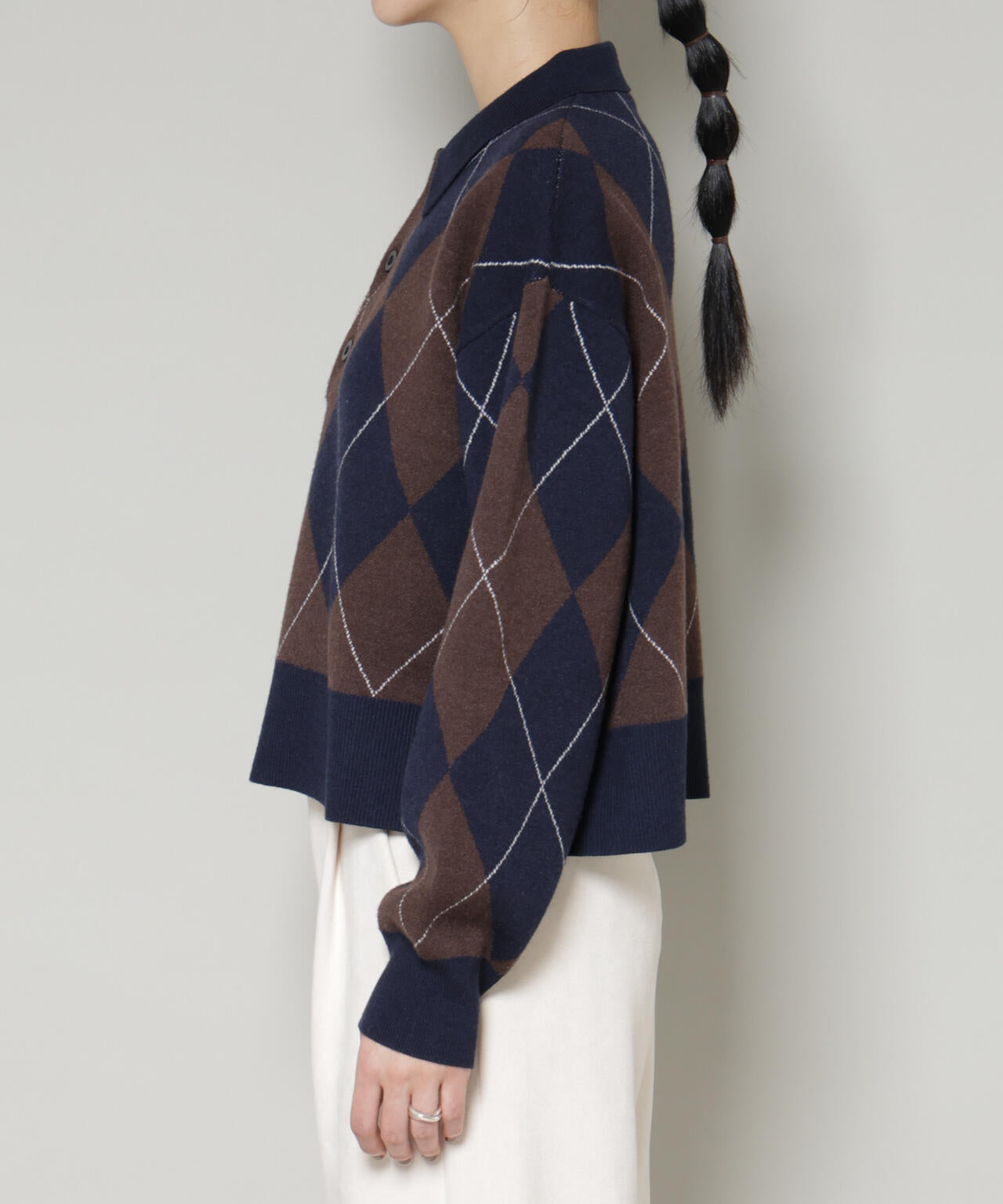 アーガイルワイドポロニット