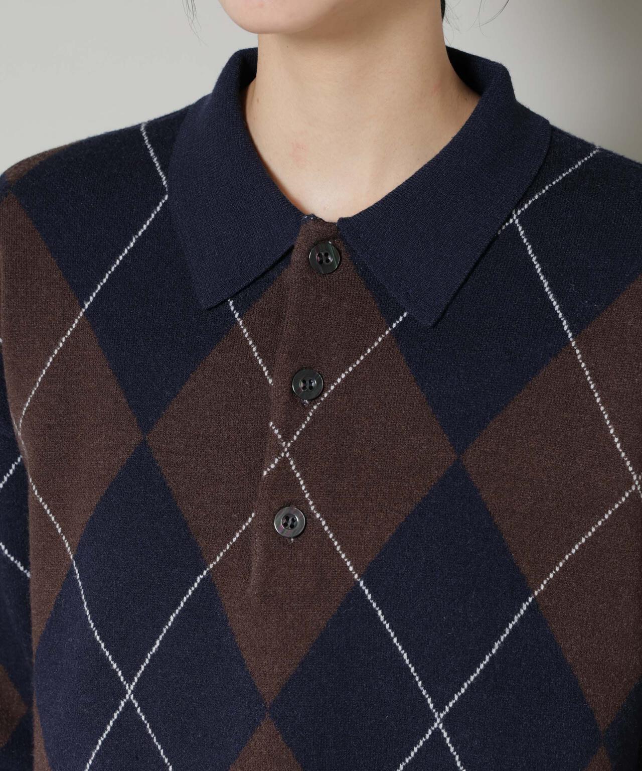 アーガイルワイドポロニット