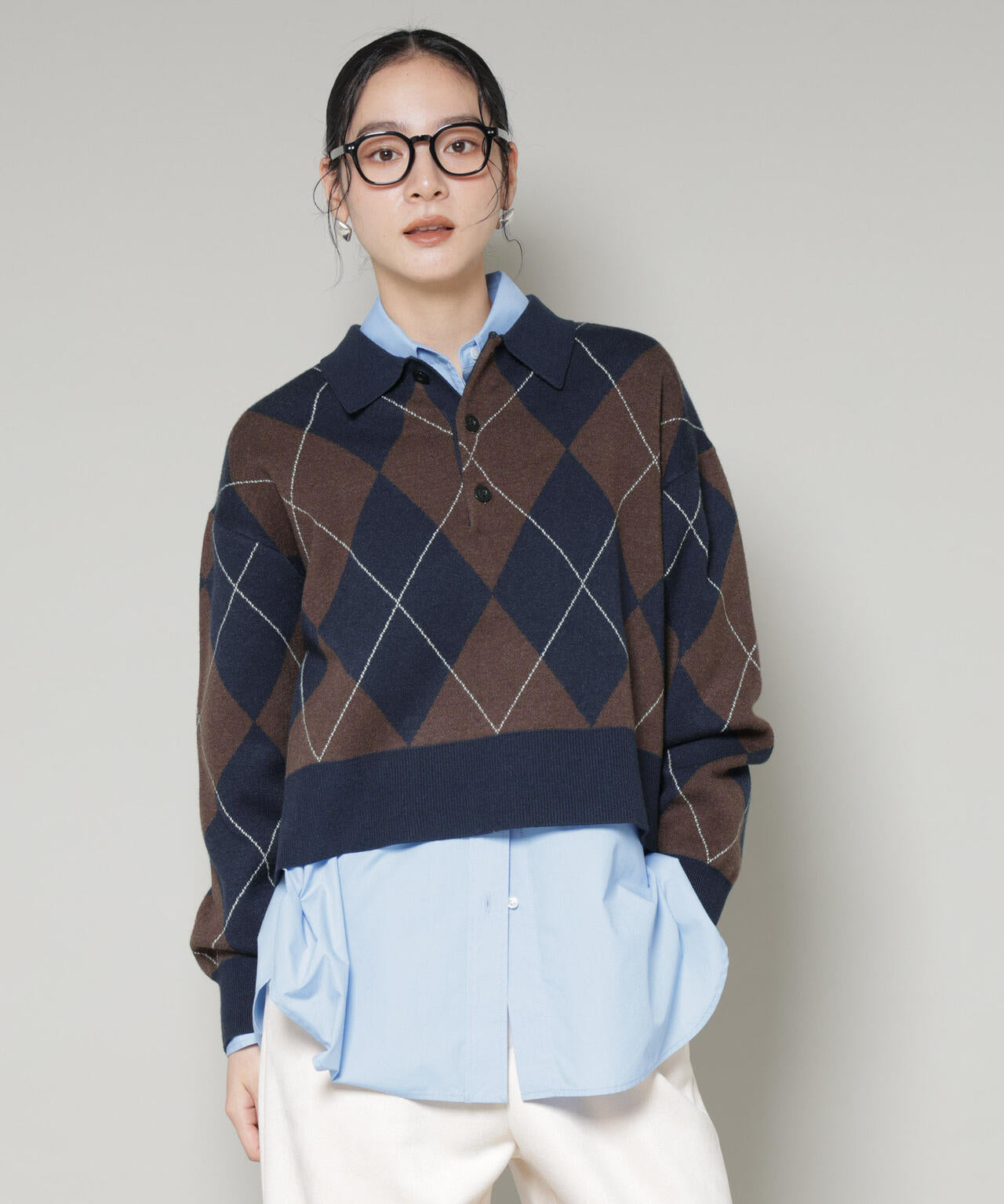 アーガイルワイドポロニット