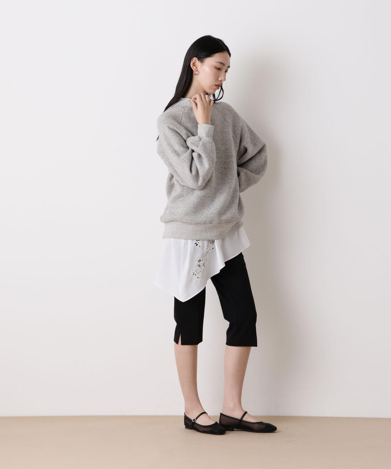 「STEVELOUR」フラッフィースタンドプルオーバー