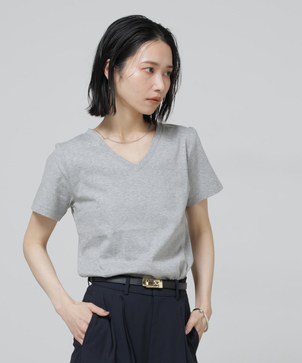 Anti Soaked(R) 汗染み防止VネックTシャツ