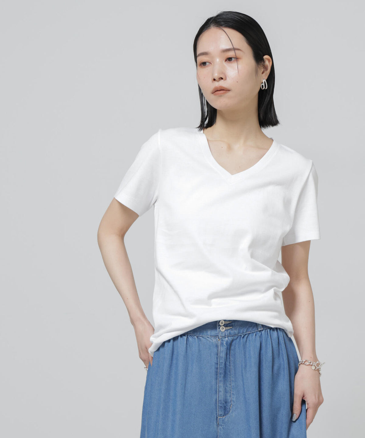 Anti Soaked(R) 汗染み防止VネックTシャツ