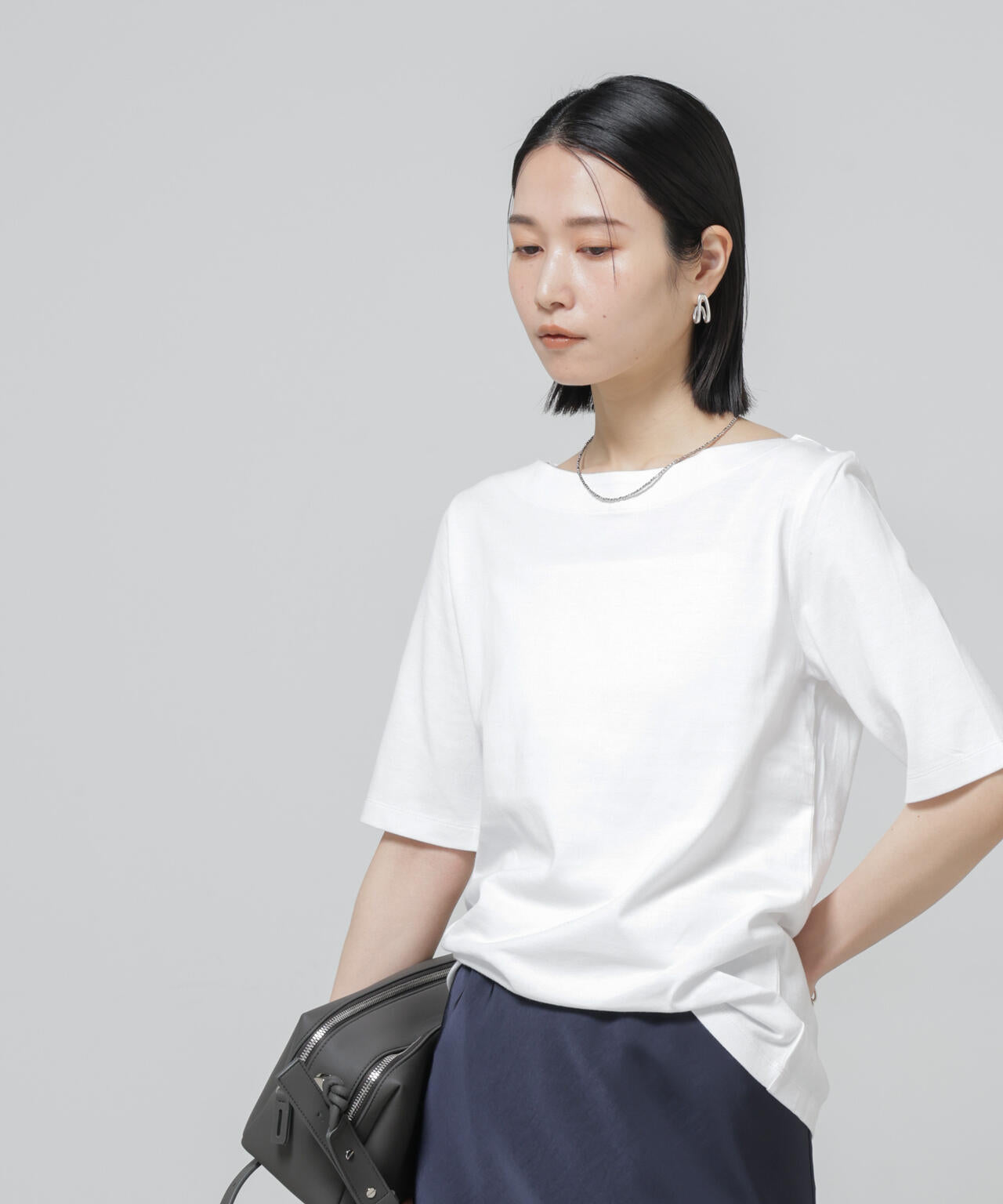 Anti Soaked(R) 汗染み防止ボートネックTシャツ