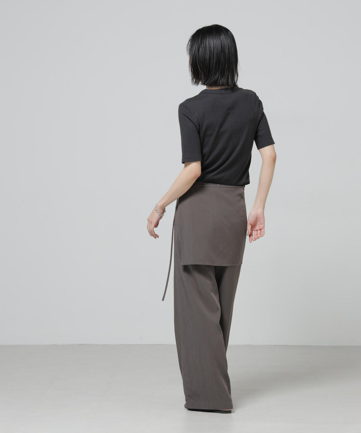 Anti Soaked(R) 汗染み防止クルーネックリブTシャツ