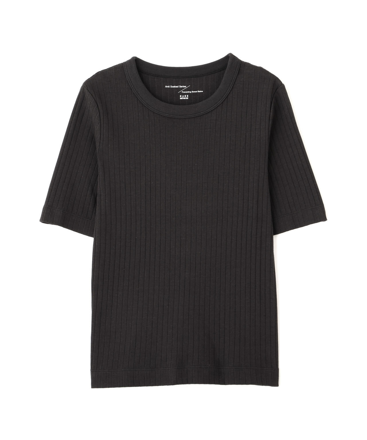 Anti Soaked(R) 汗染み防止クルーネックリブTシャツ