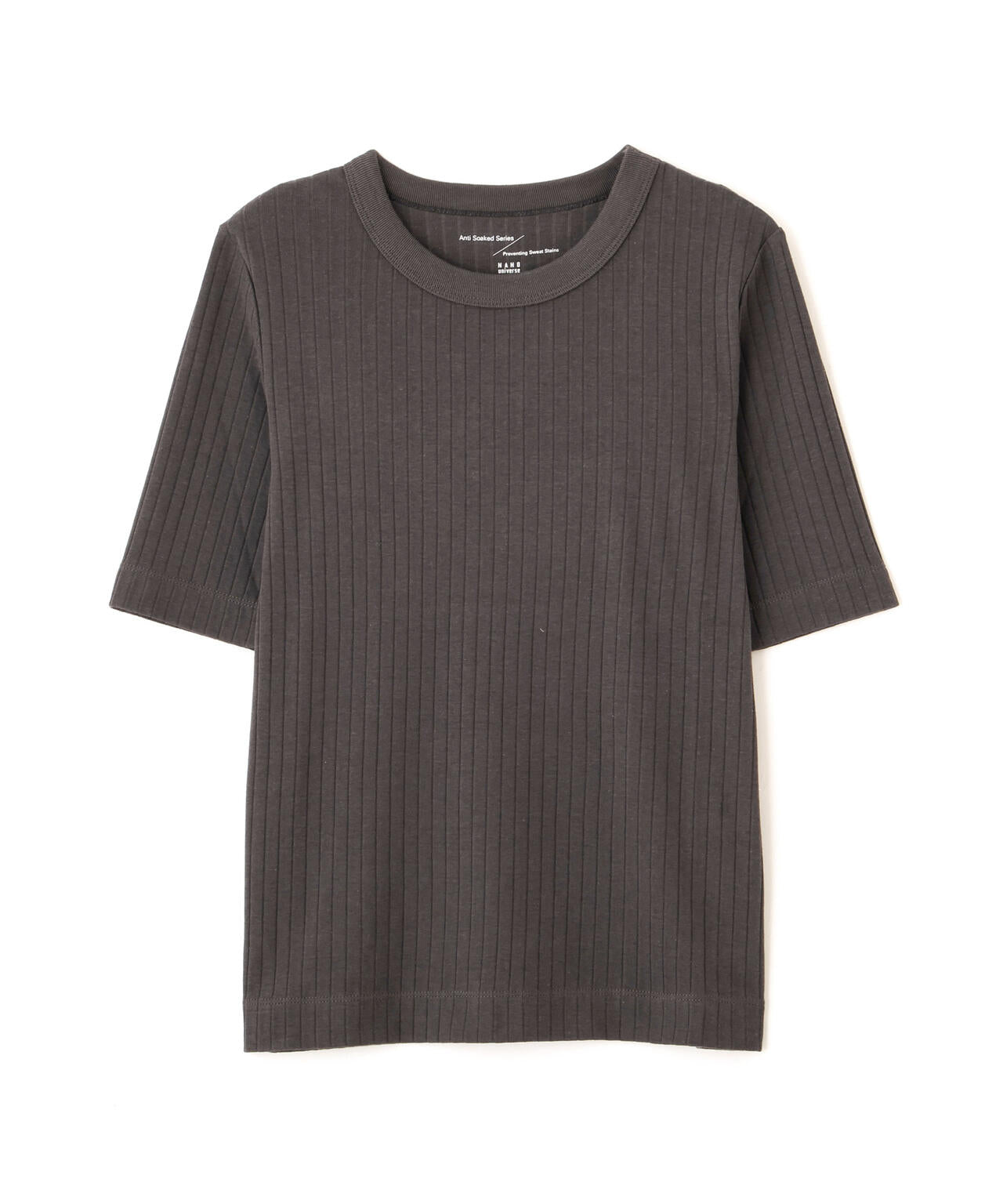 Anti Soaked(R) 汗染み防止クルーネックリブTシャツ