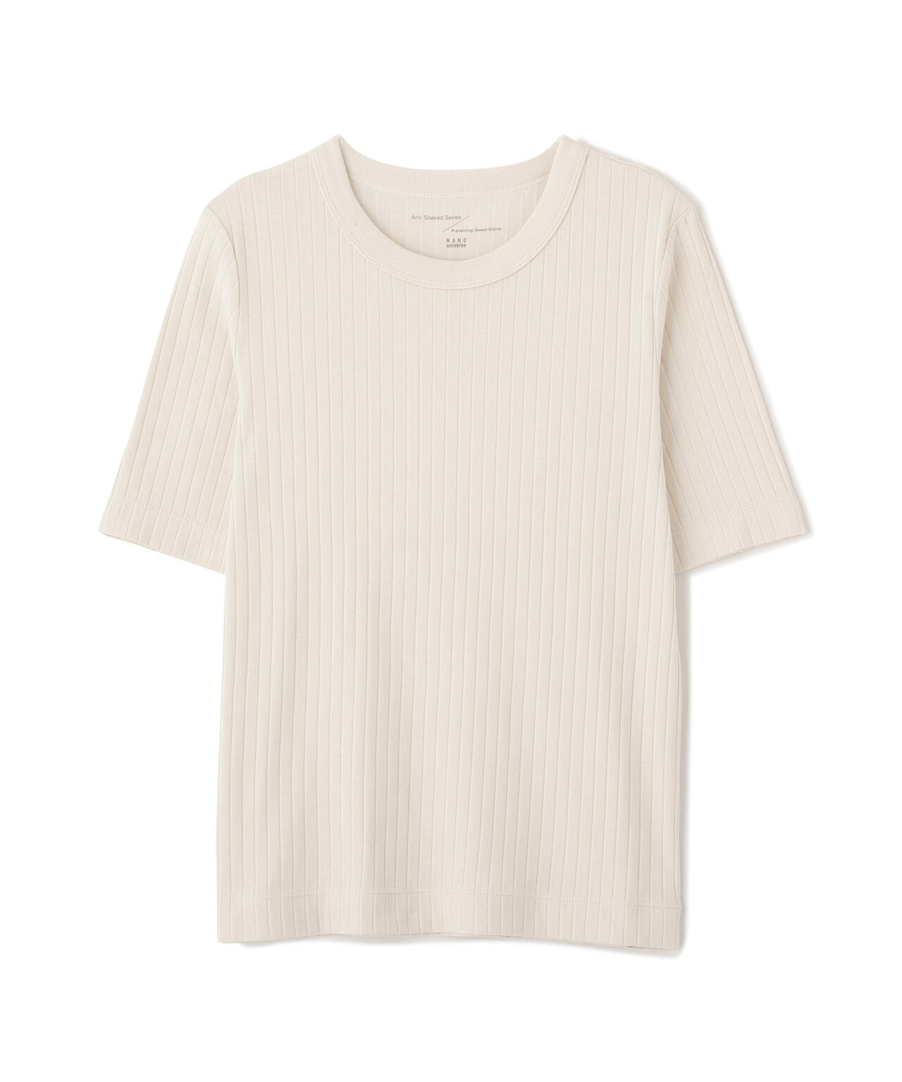 Anti Soaked(R) 汗染み防止クルーネックリブTシャツ