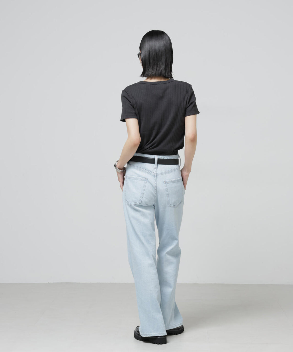 Anti Soaked(R) 汗染み防止コンパクトリブTシャツ