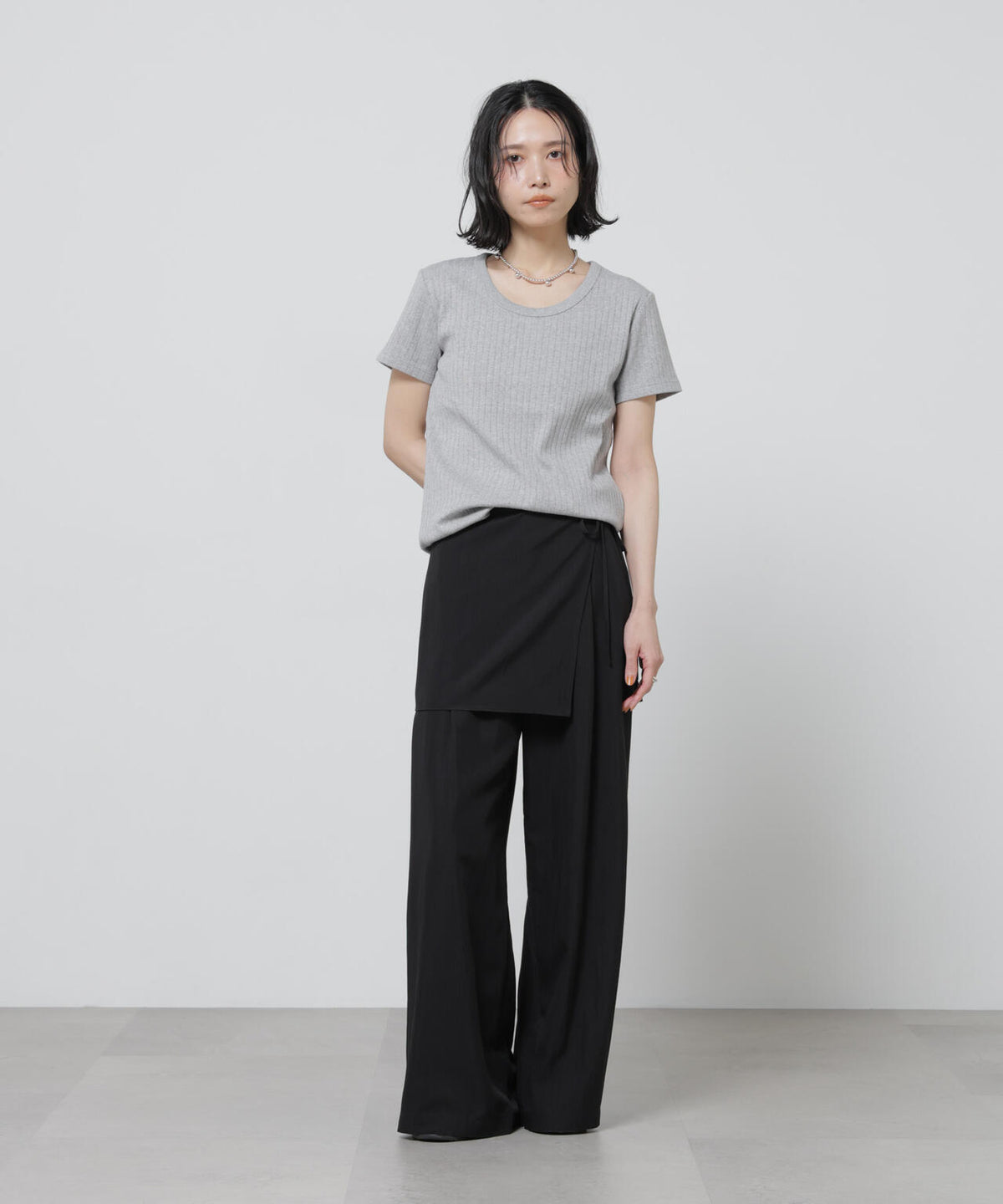 Anti Soaked(R) 汗染み防止コンパクトリブTシャツ