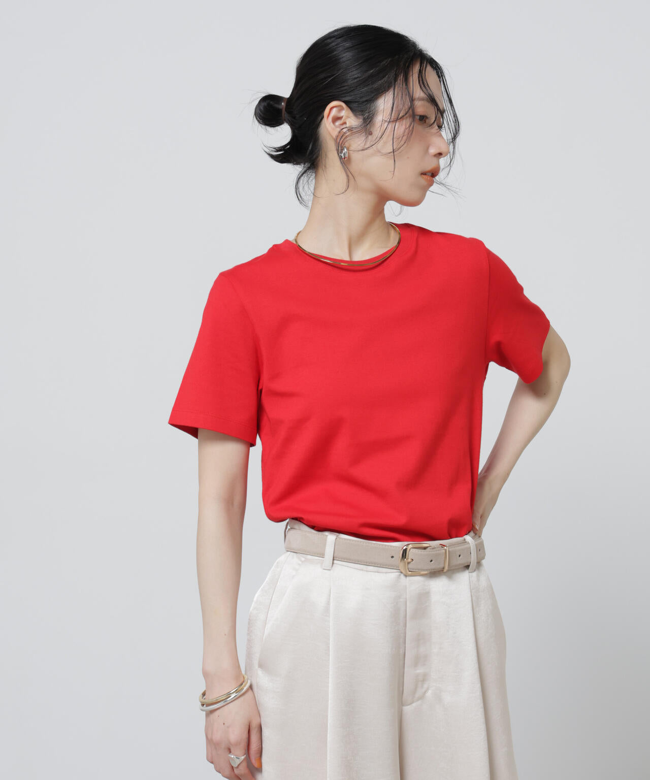 Anti Soaked(R) 汗染み防止カラフルクルーTシャツ
