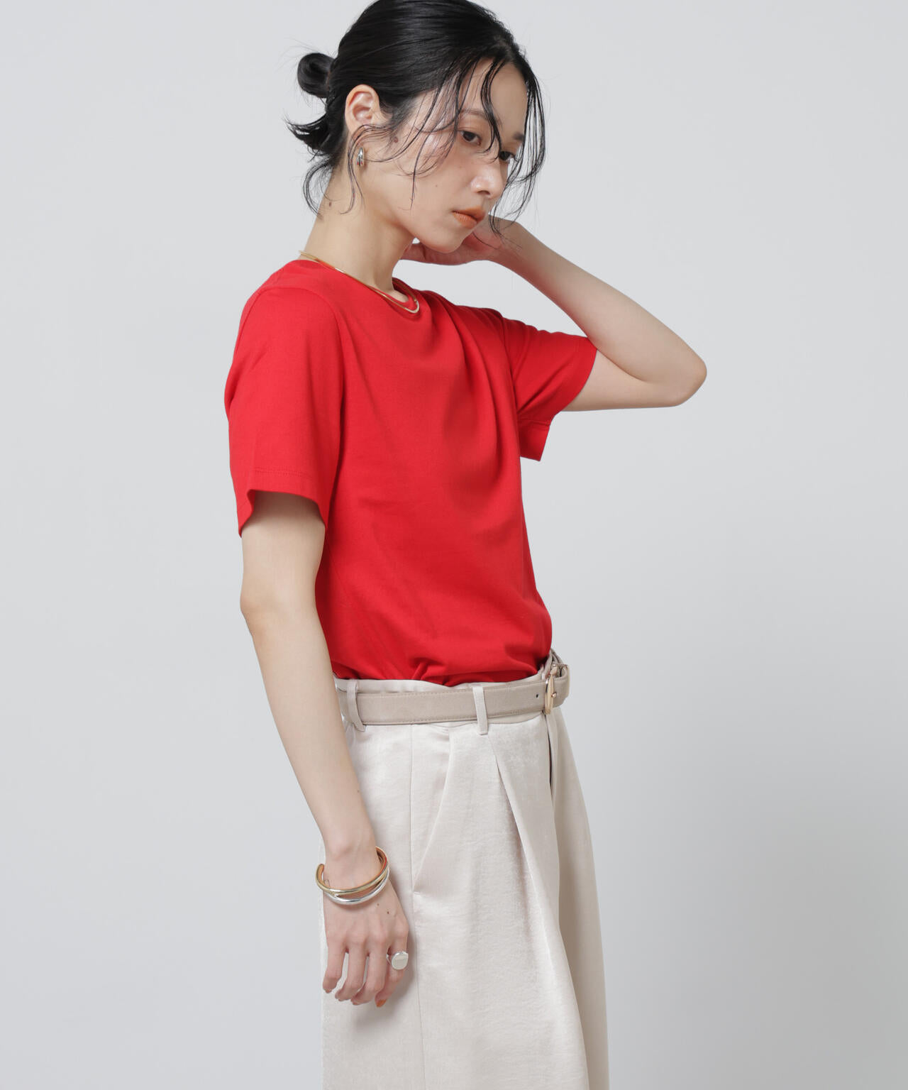 Anti Soaked(R) 汗染み防止カラフルクルーTシャツ