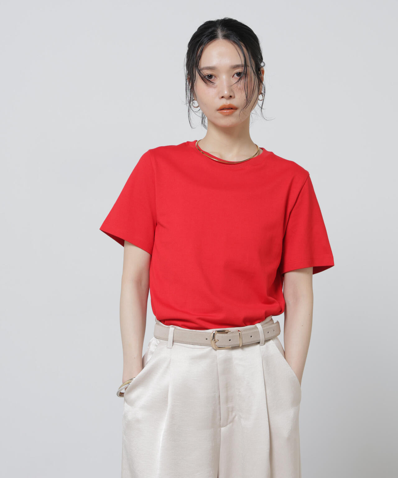 Anti Soaked(R) 汗染み防止カラフルクルーTシャツ