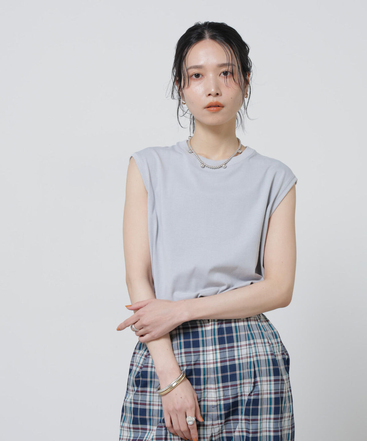 Anti Soaked(R) 汗染み防止カラフルノースリTシャツ