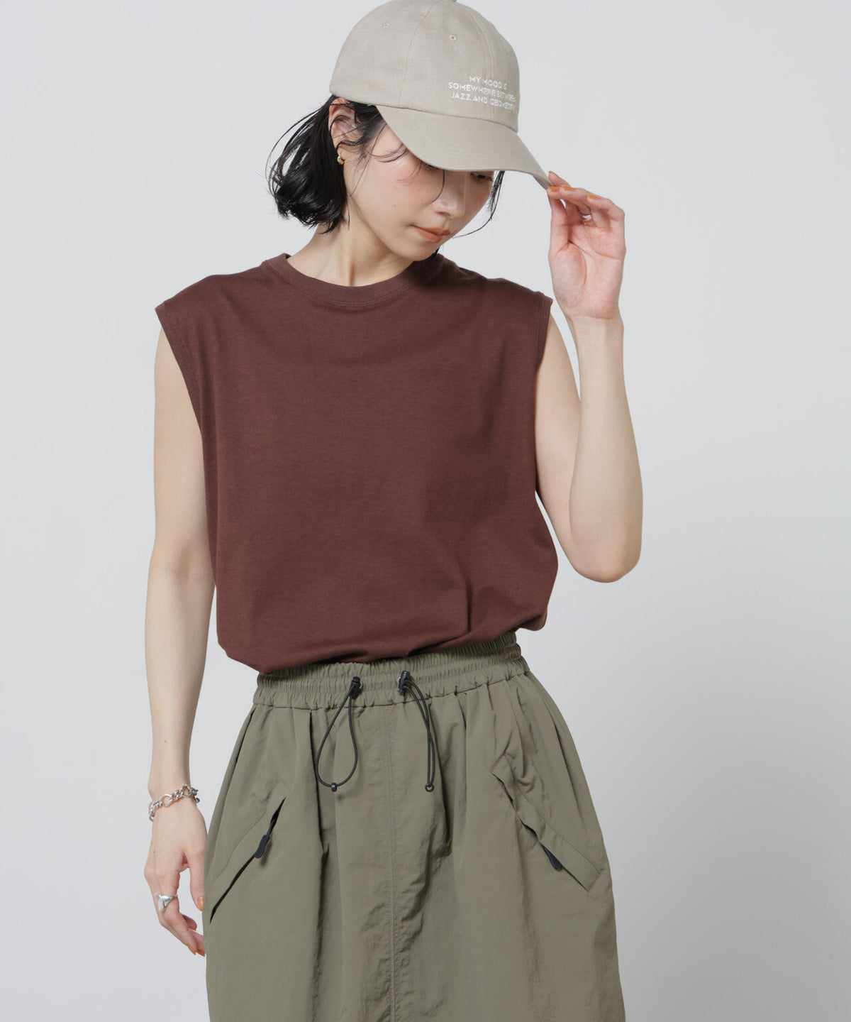 Anti Soaked(R) 汗染み防止カラフルノースリTシャツ