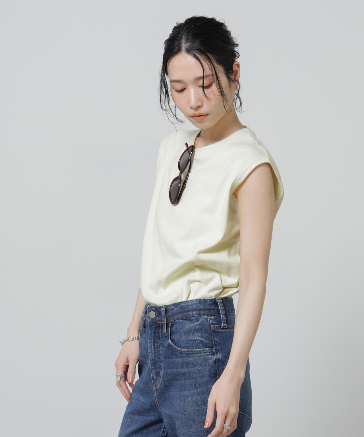 Anti Soaked(R) 汗染み防止カラフルノースリTシャツ