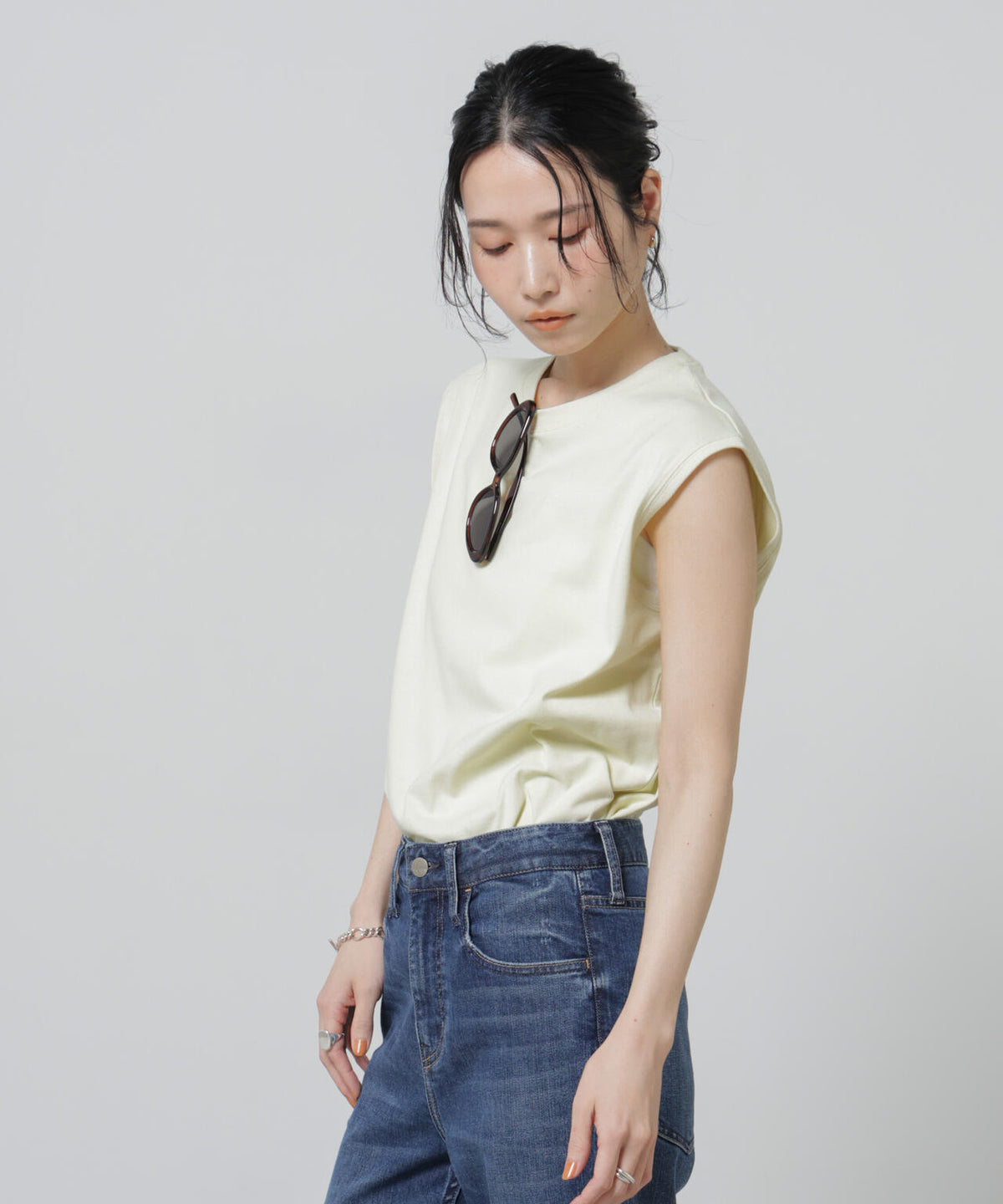 Anti Soaked(R) 汗染み防止カラフルノースリTシャツ