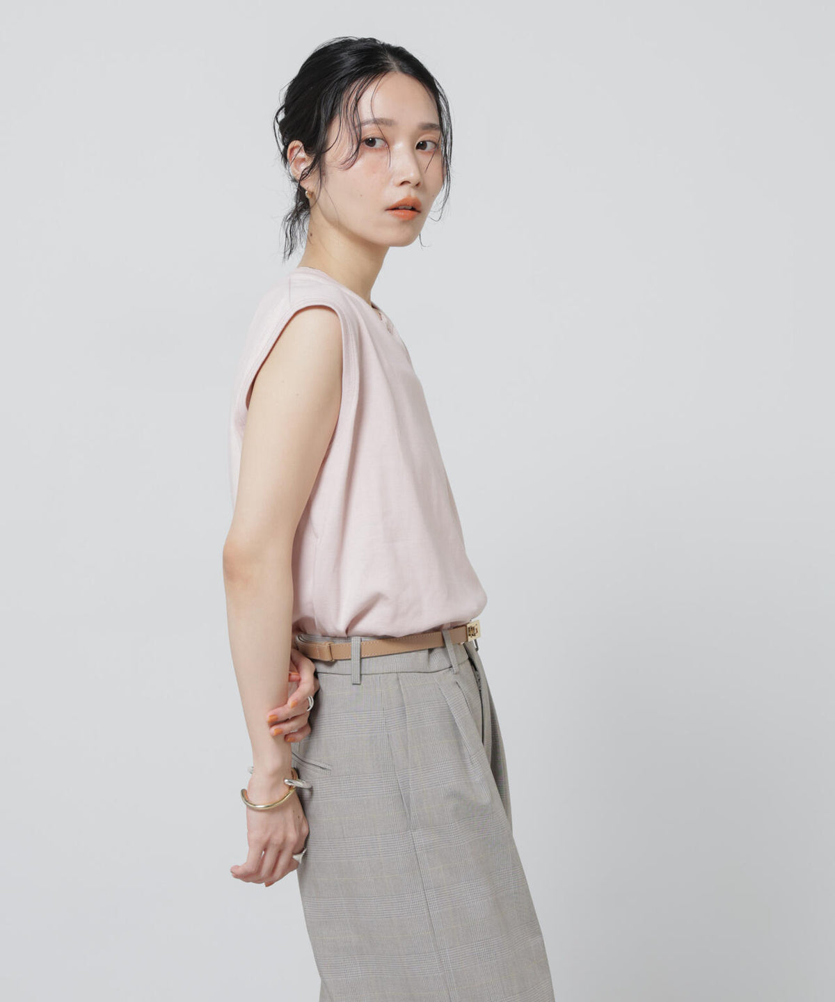 Anti Soaked(R) 汗染み防止カラフルノースリTシャツ