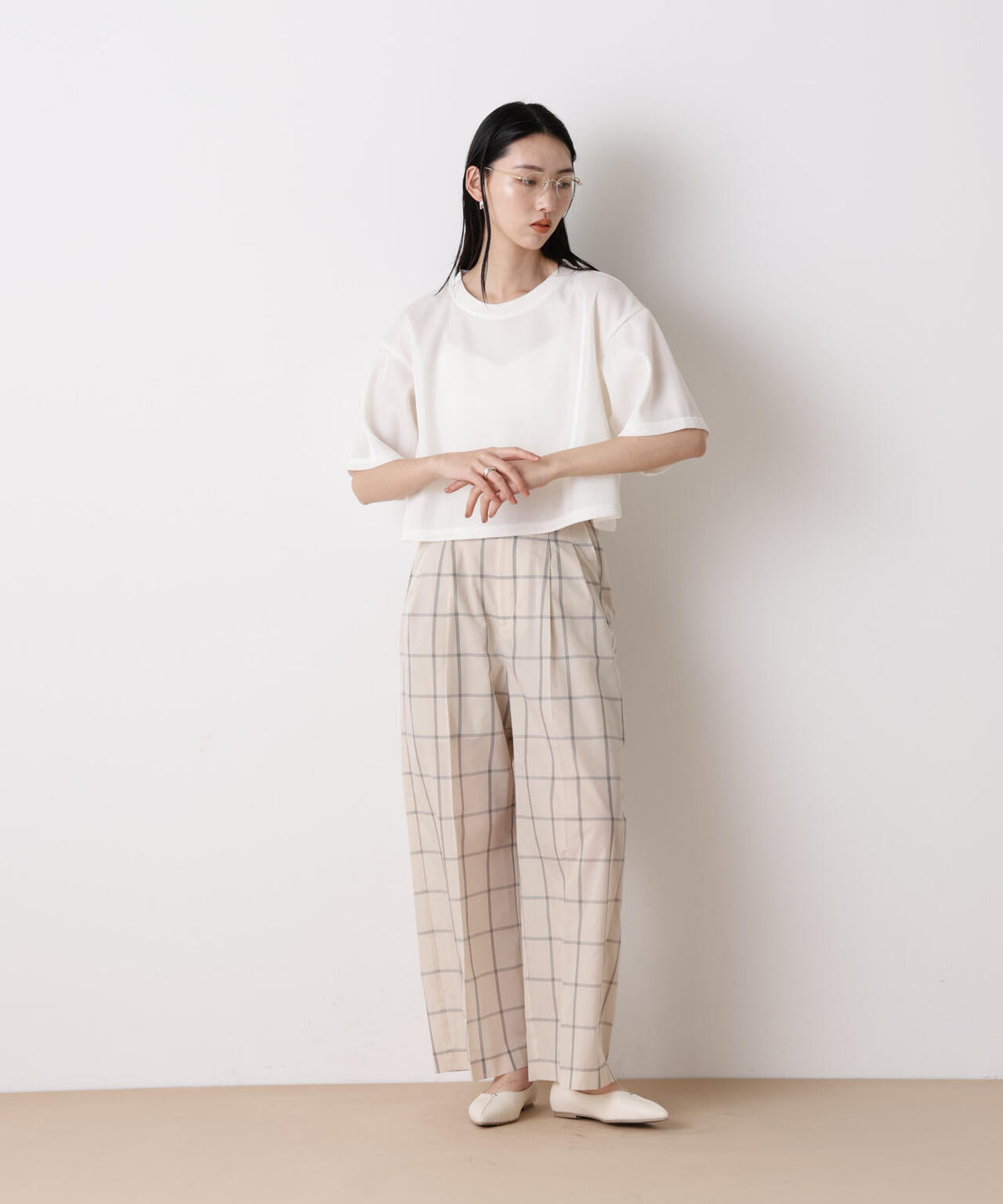 「STEVELOUR」シアーメッシュショートトップス(セットアップ可)