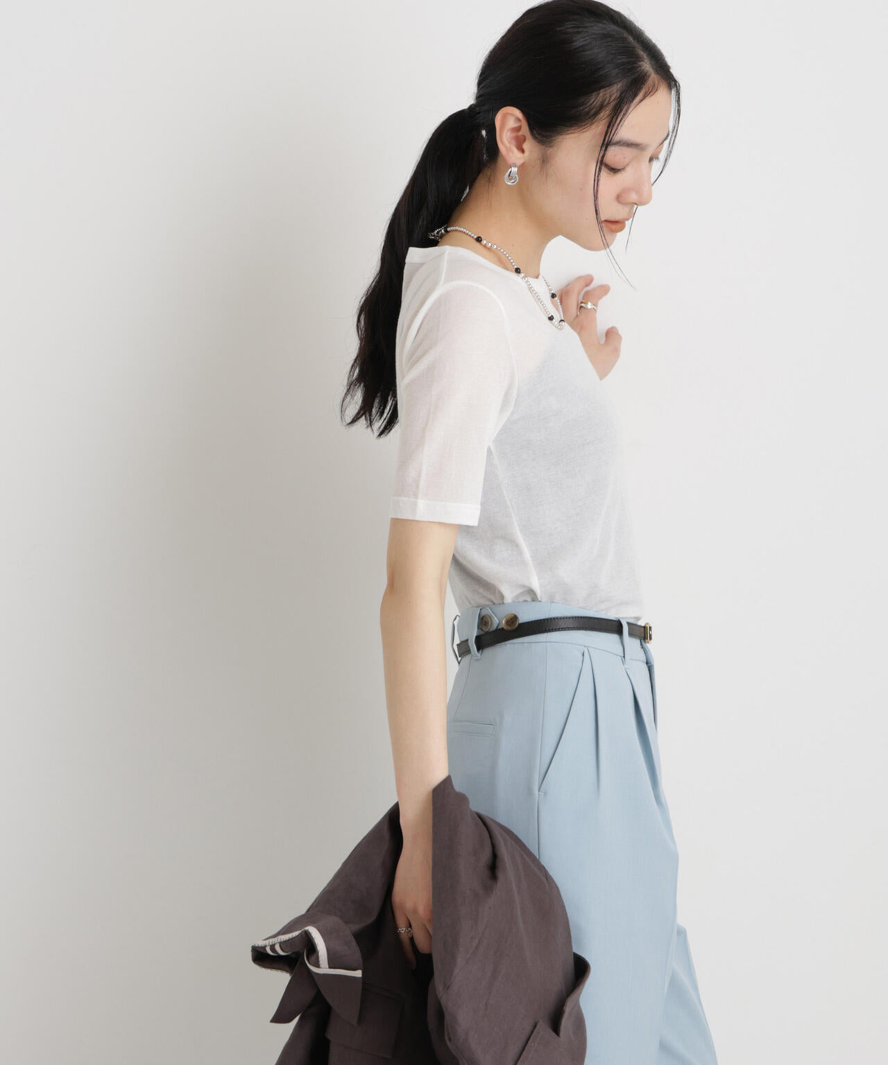 シアーツイストフライスTシャツ