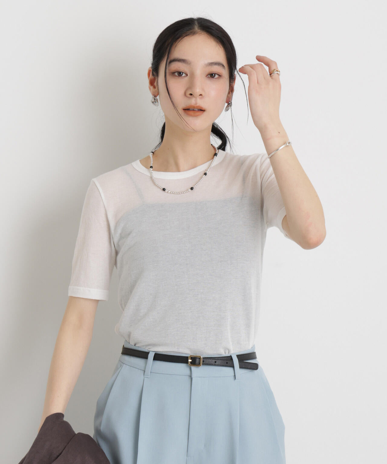 シアーツイストフライスTシャツ