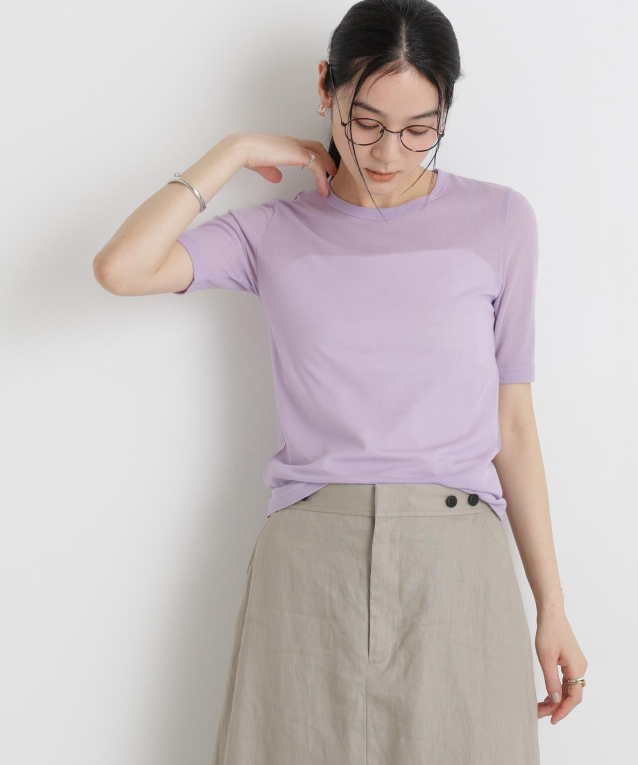 シアーツイストフライスTシャツ