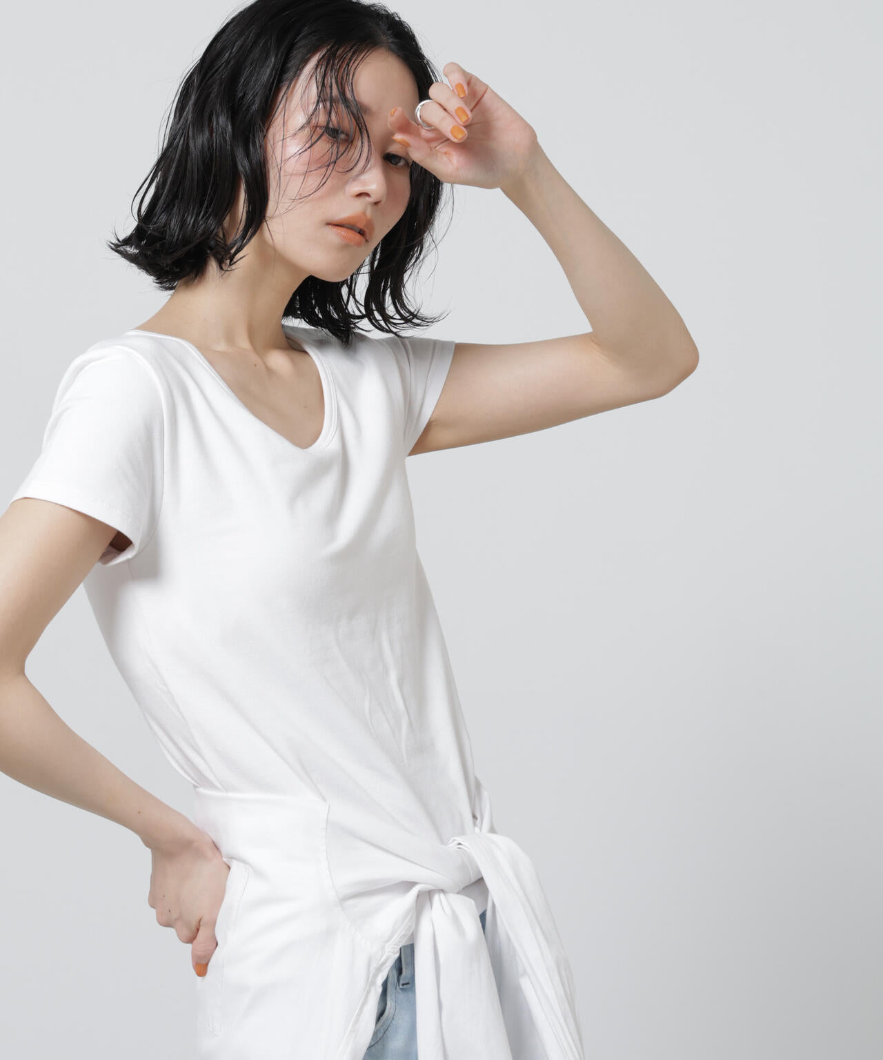 Anti Soaked(R) 汗染み防止カップ付きTシャツ